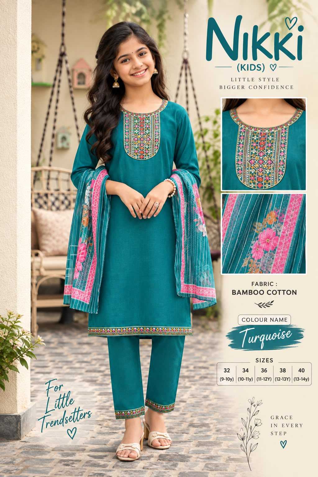 Ethnic Cotton Kids Suit