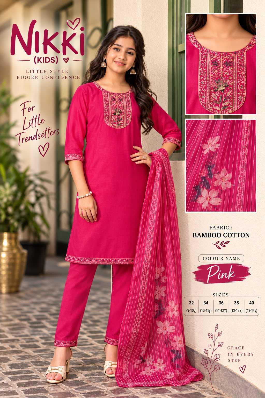 Ethnic Cotton Kids Suit