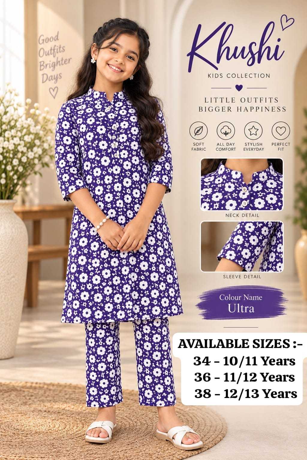 Khushi Viscose Girls Kurti