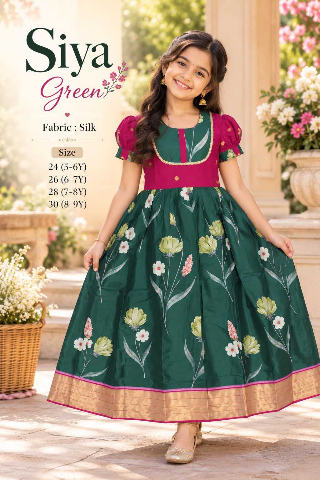 Siya Premium Silk Kids Gown