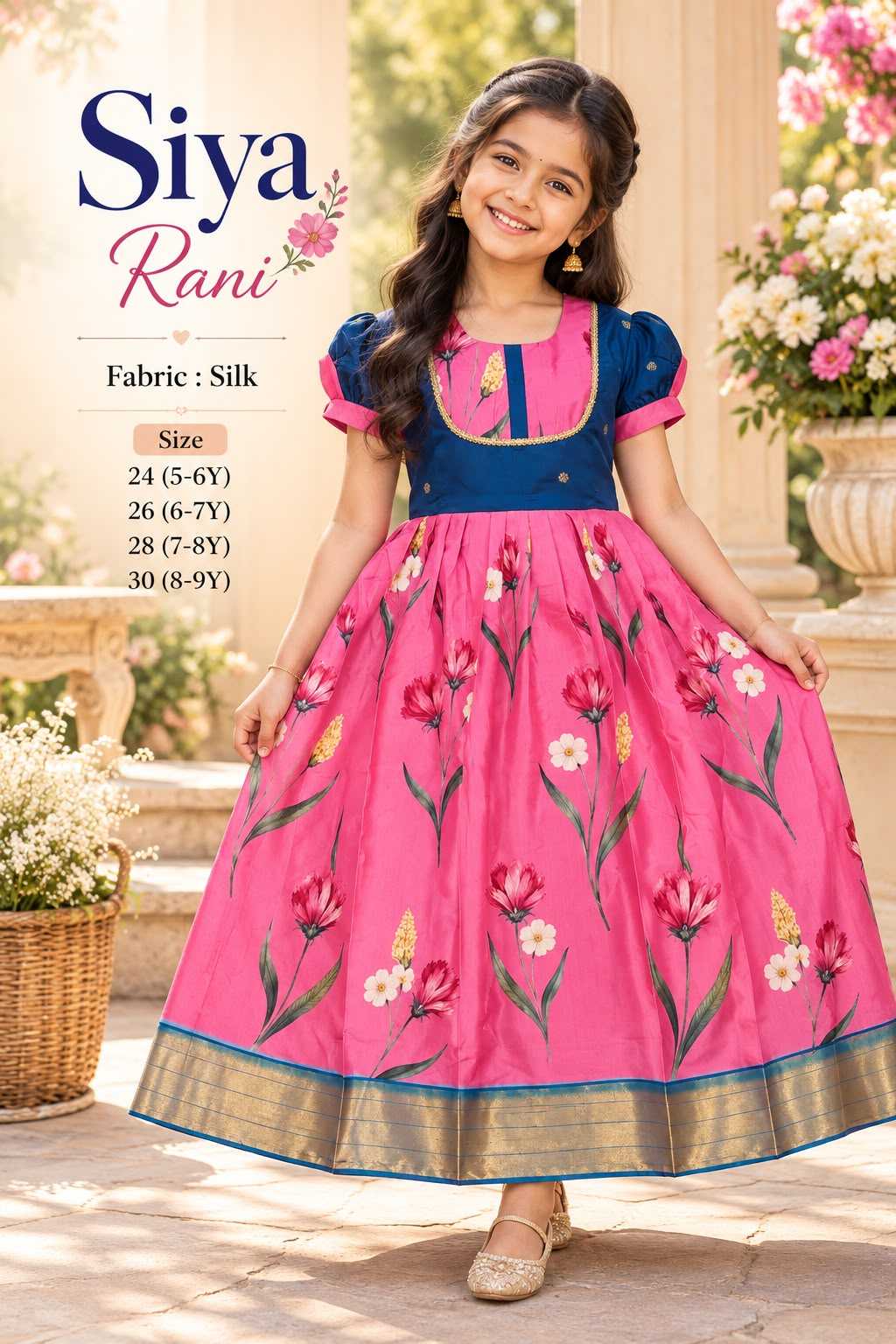 Siya Premium Silk Kids Gown