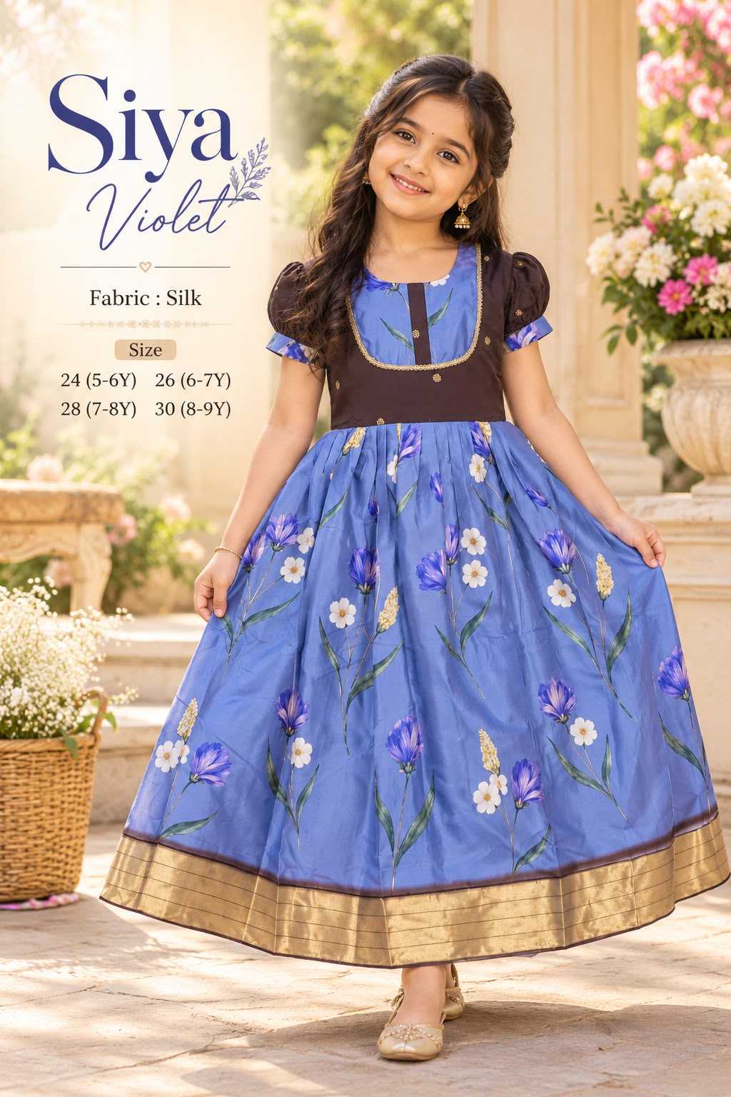 Siya Premium Silk Kids Gown