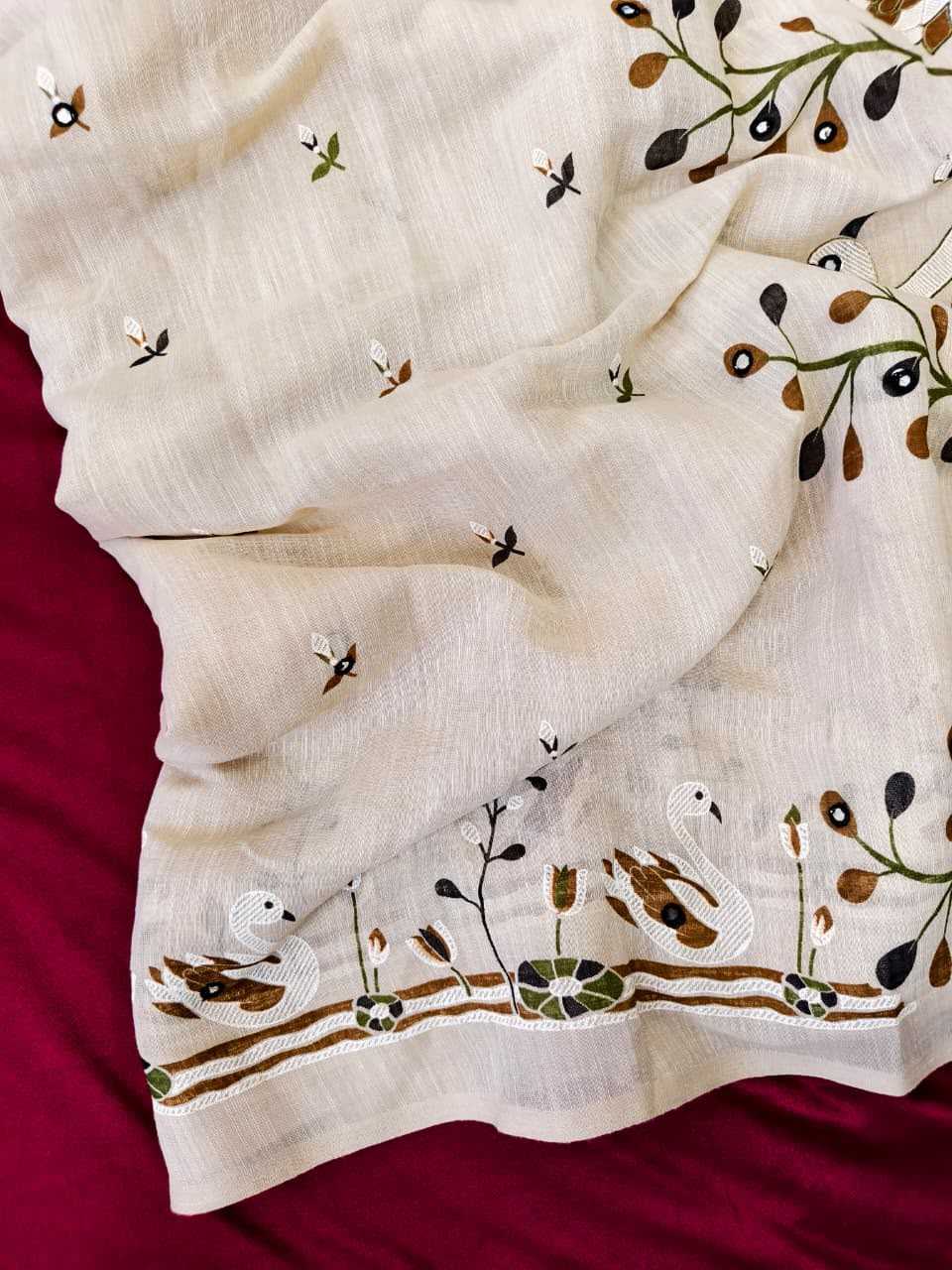 Linen Designer Saree