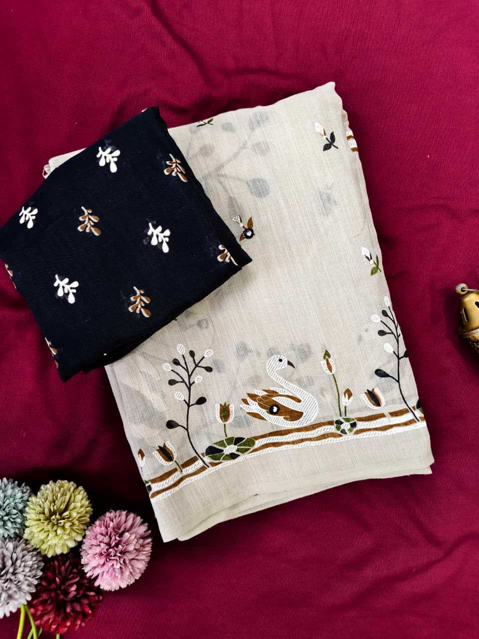 Linen Designer Saree