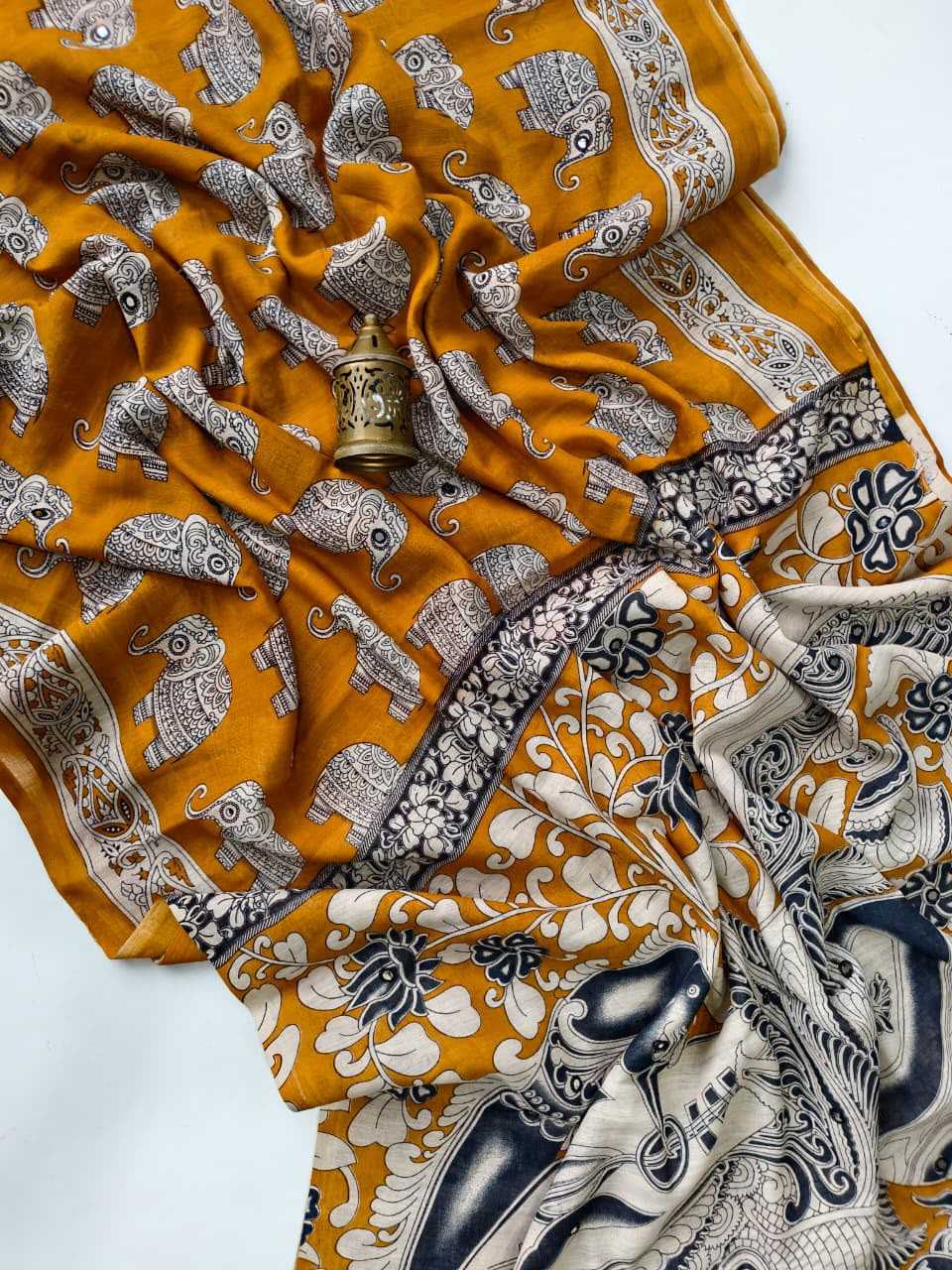 Linen Designer Saree 1090