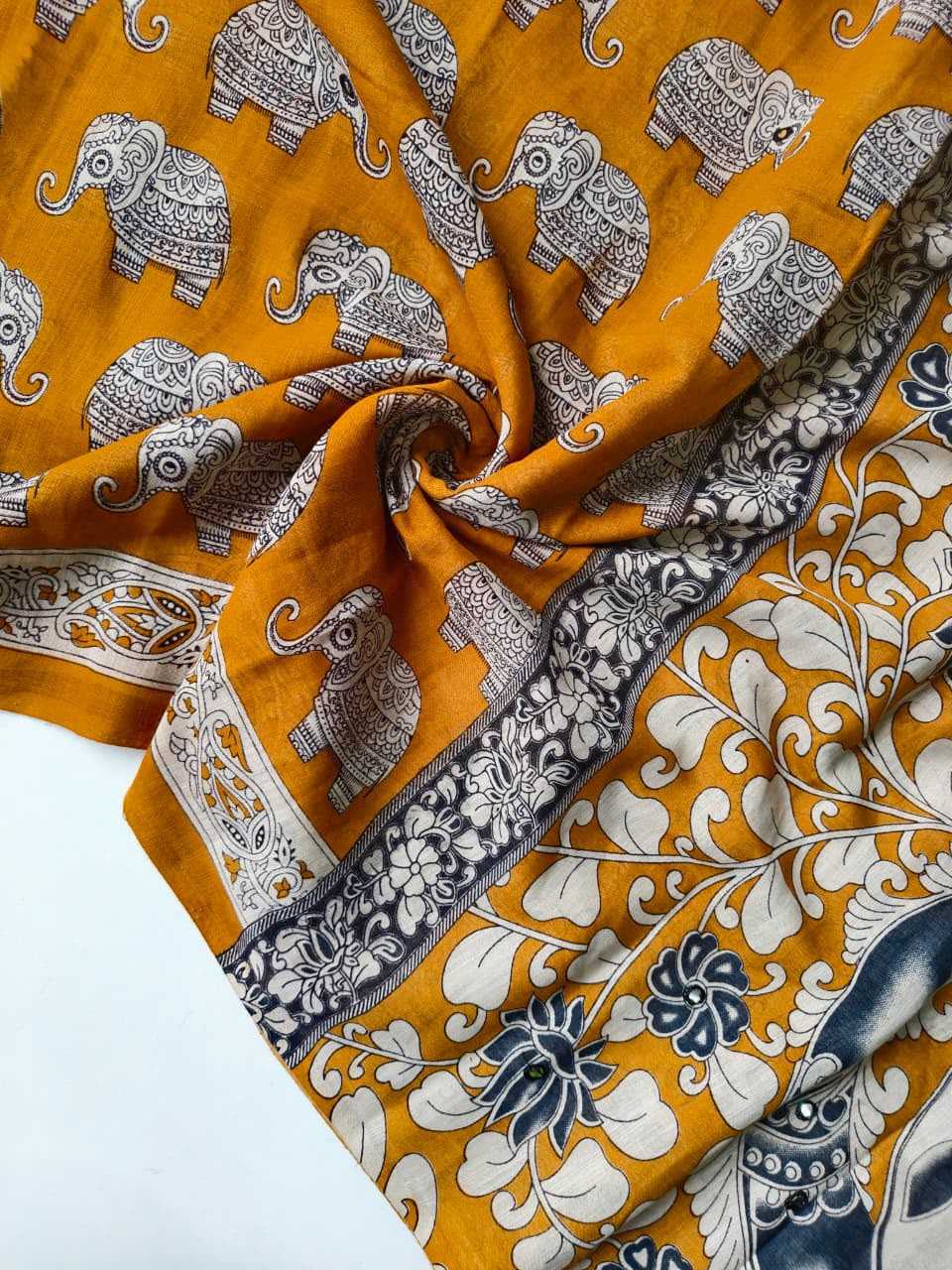 Linen Designer Saree 1090