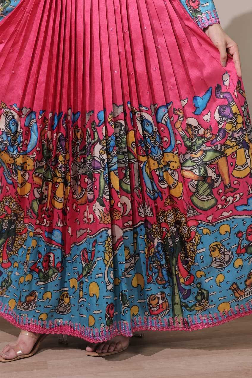 Tussar Silk Party Gown