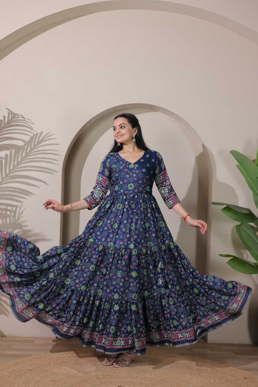 Silk Anarkali Gown