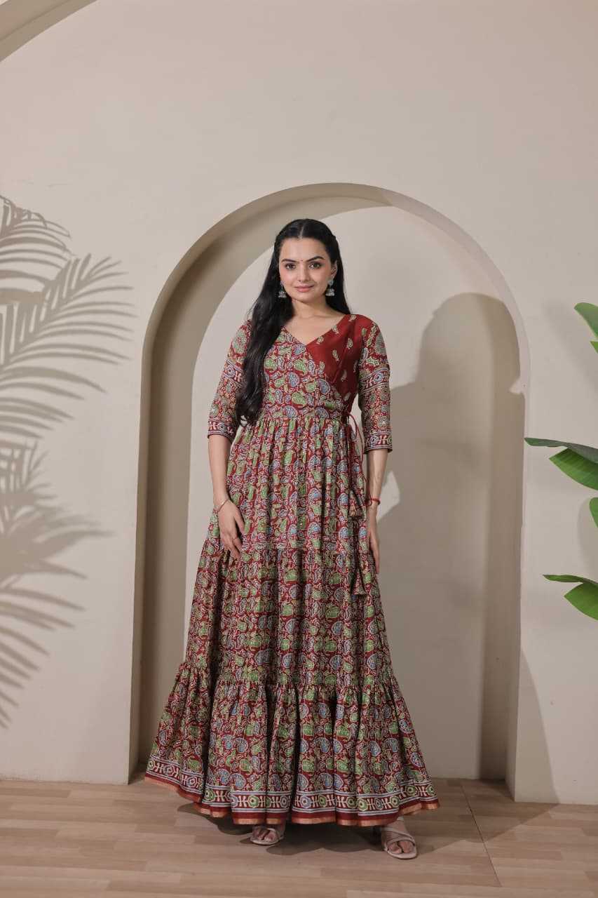 Silk Anarkali Gown
