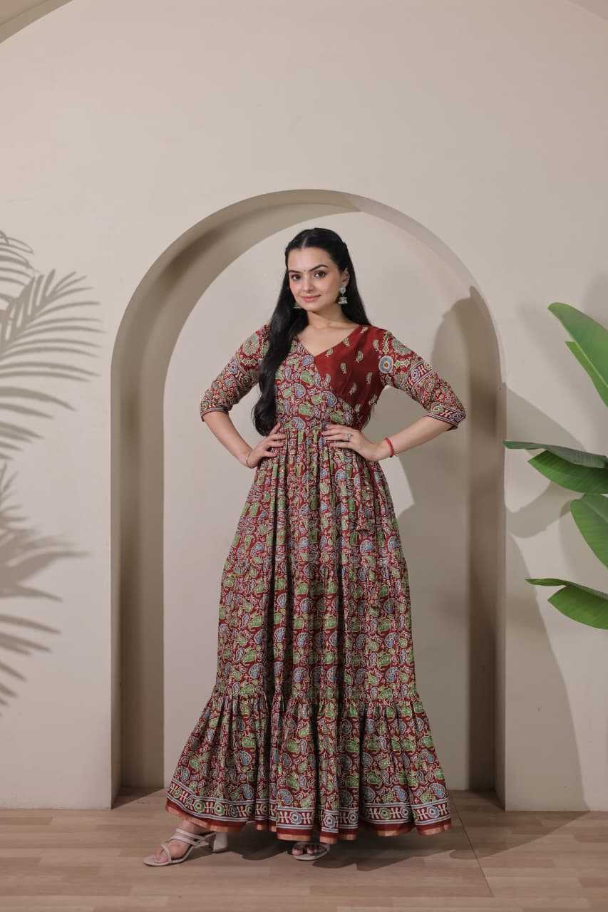 Silk Anarkali Gown