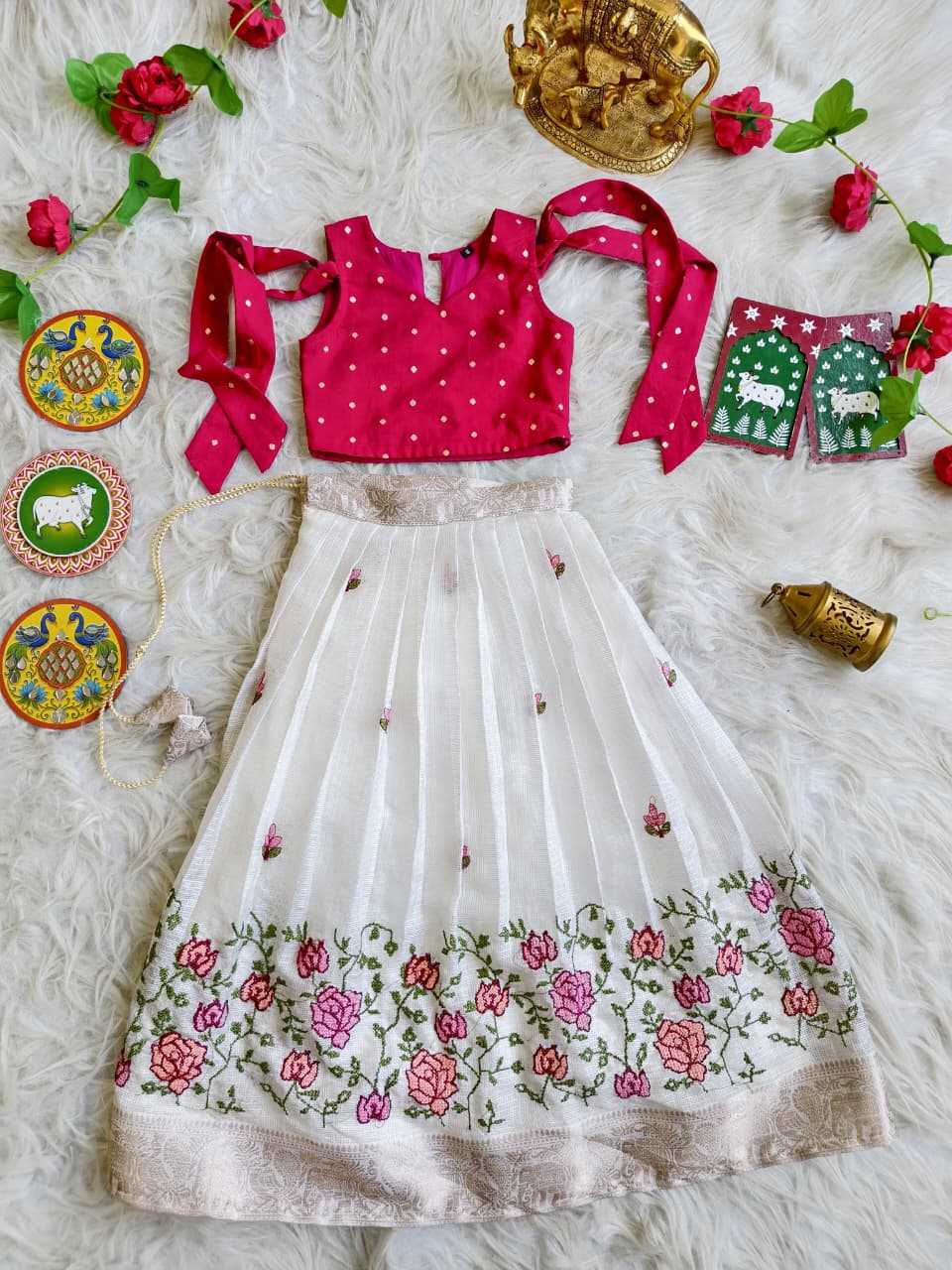 Soft Kota Kids Lehenga