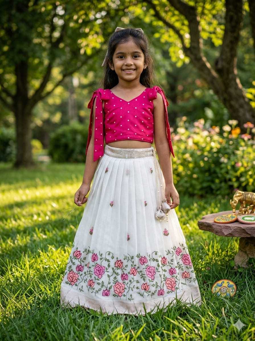 Soft Kota Kids Lehenga