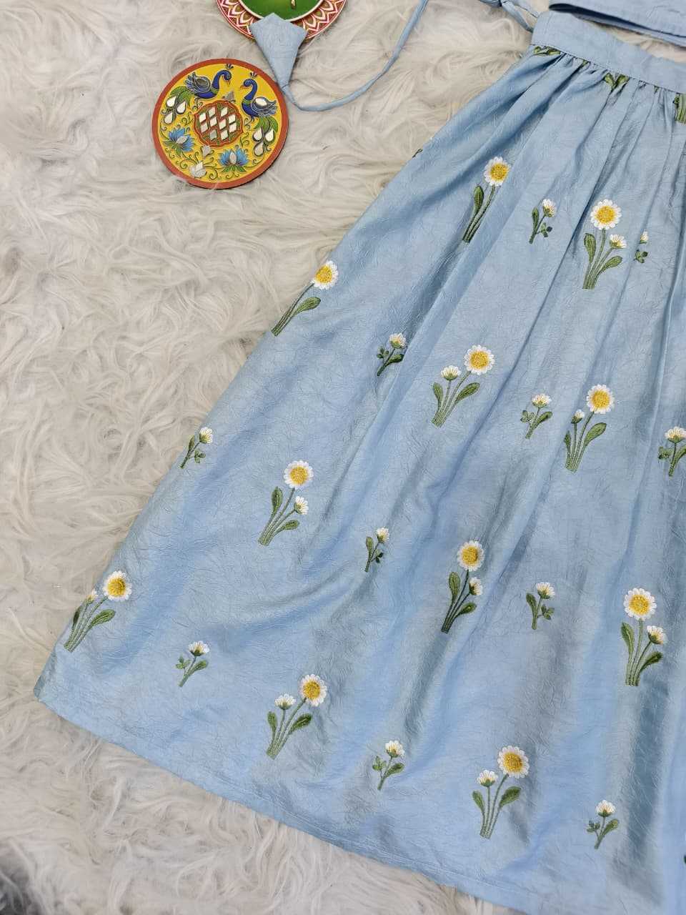 Crush Silk Kids Lehenga