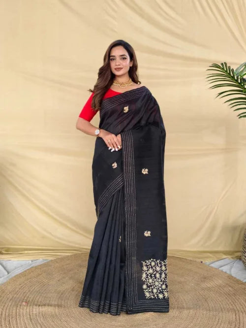 Pure Silk Designer Saree 3006