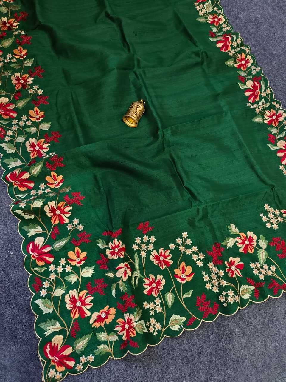 Silk Traditional Saree in Green