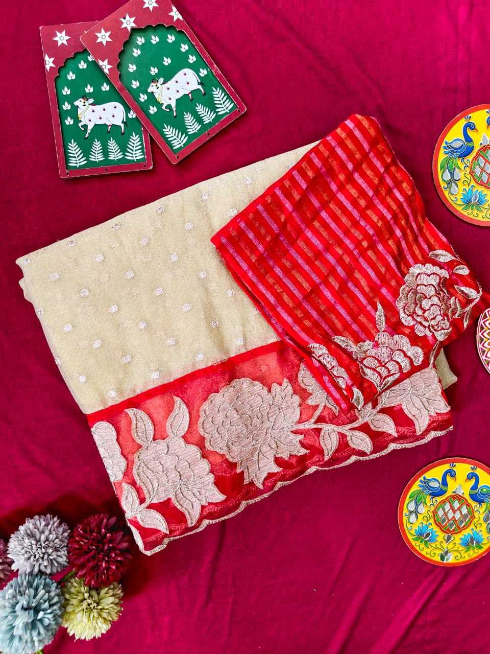 Tissue Silk Saree in Black