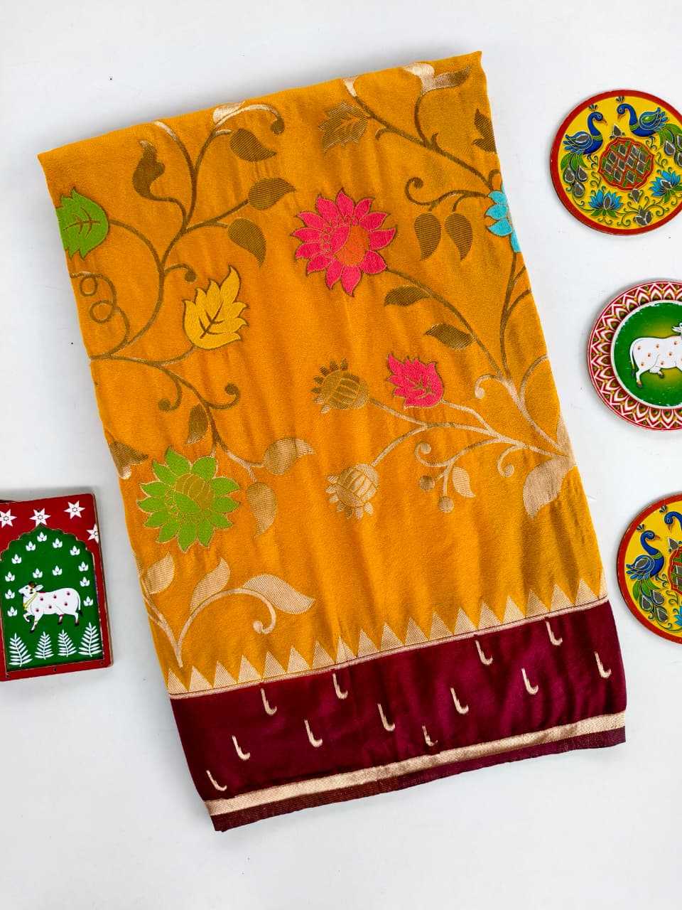 Nylon Designer Saree