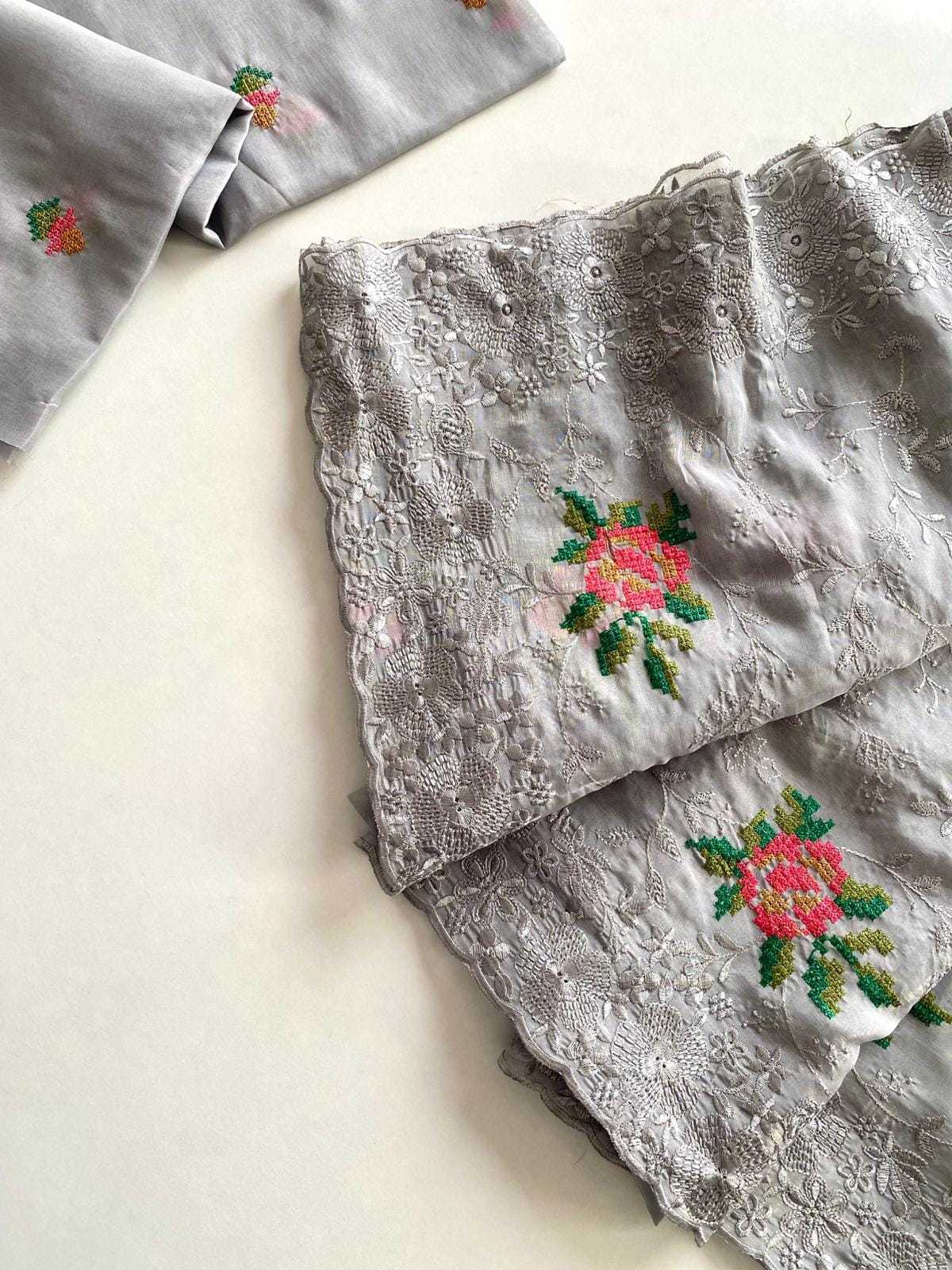 Chiffon Embroidered Saree