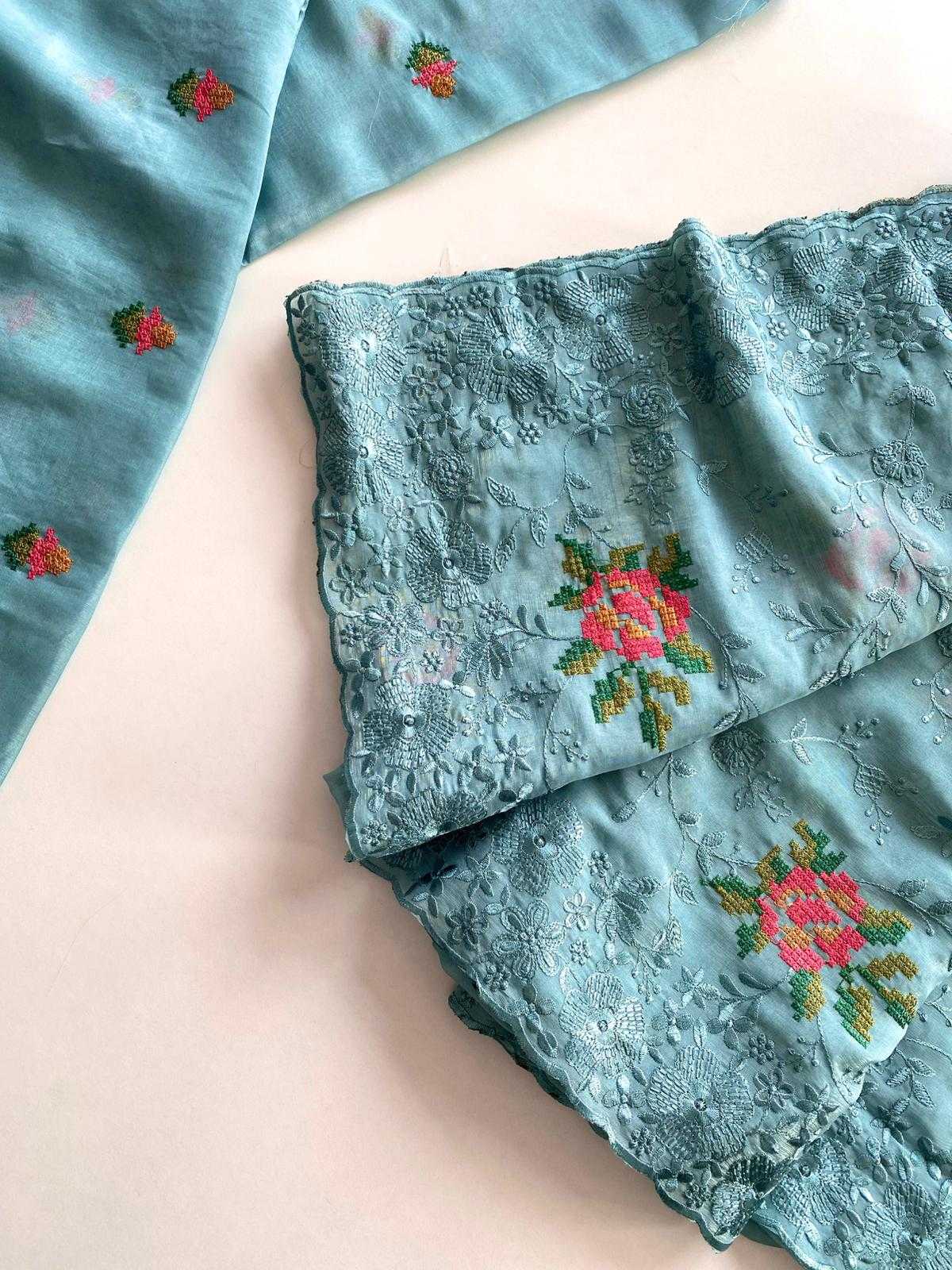 Chiffon Embroidered Saree
