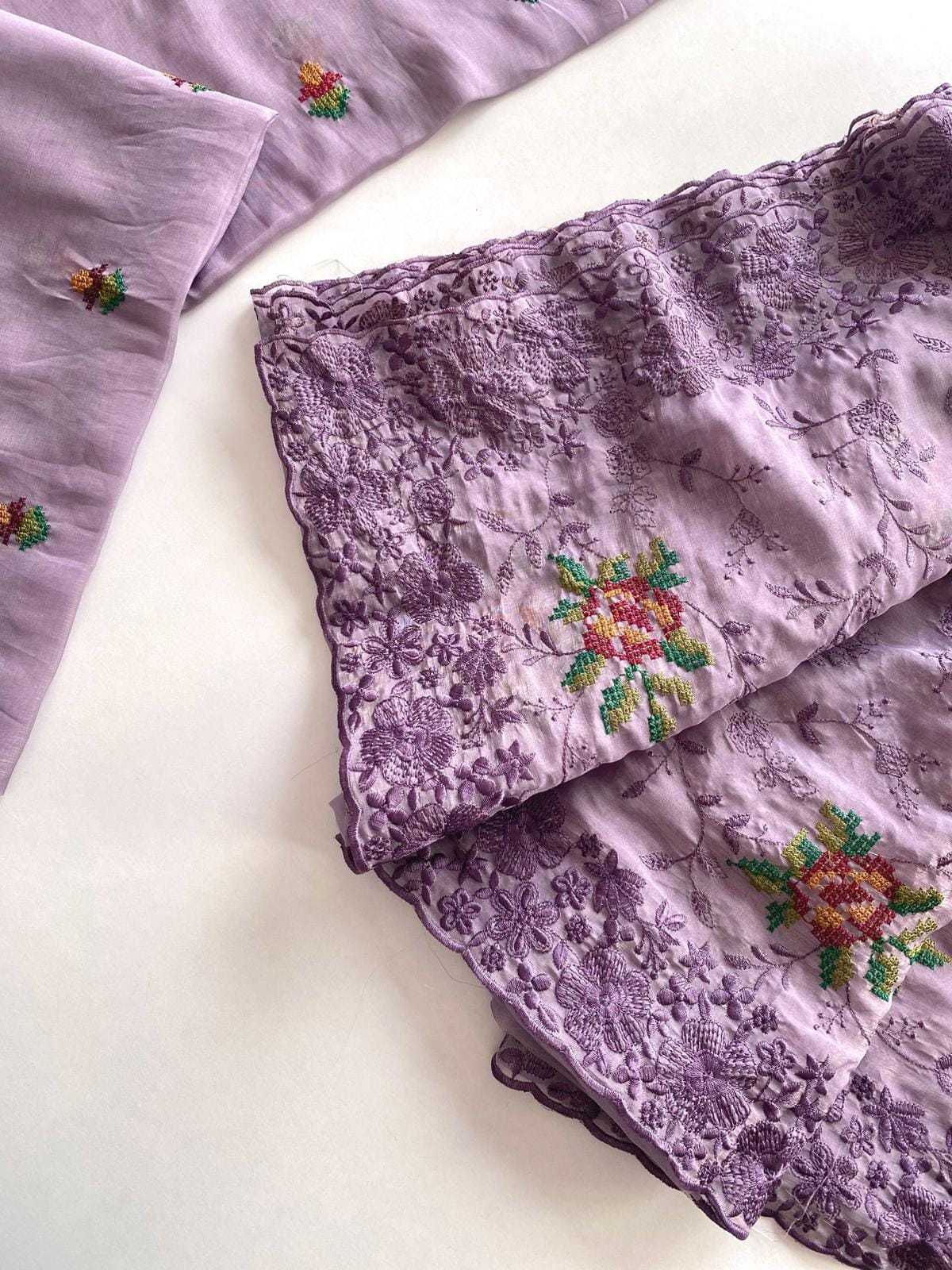 Chiffon Embroidered Saree