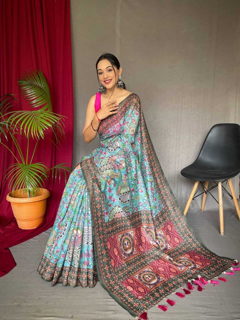 Bandhani Silk Printed Saree
