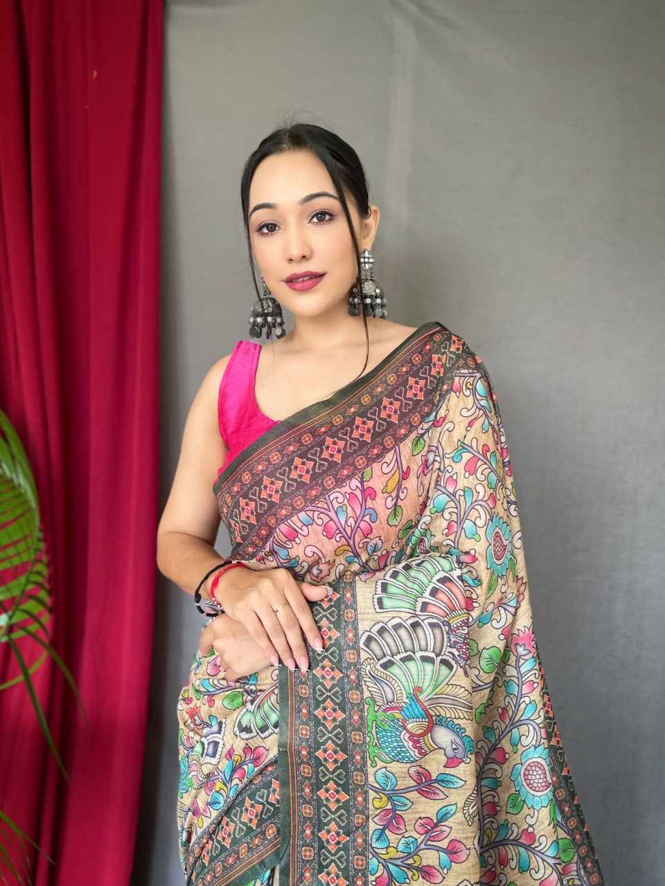Bandhani Silk Printed Saree