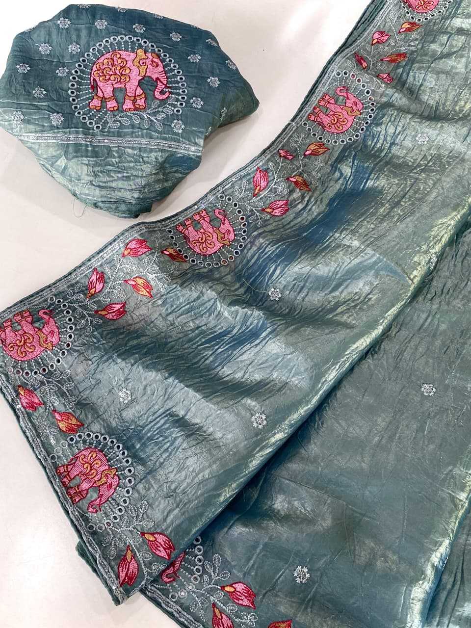 Crush Silk Traditional Saree
