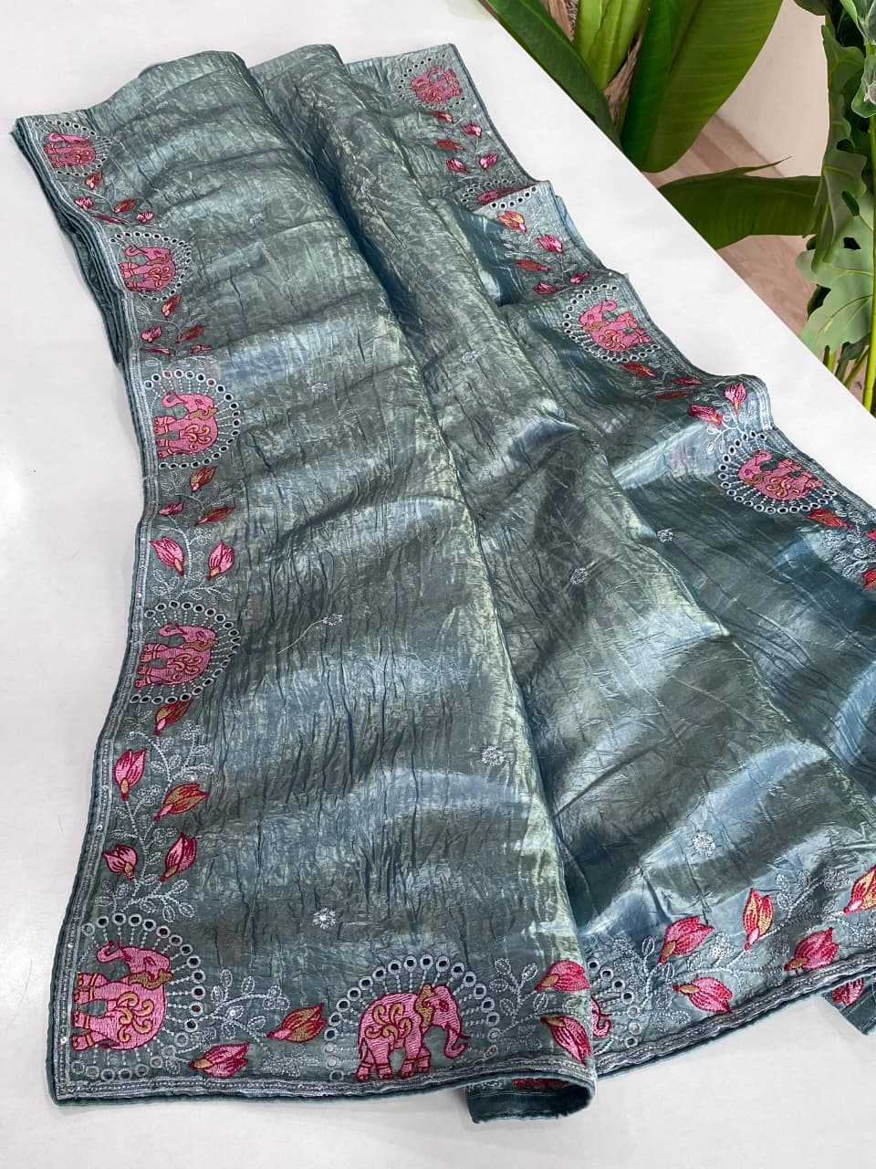 Crush Silk Traditional Saree