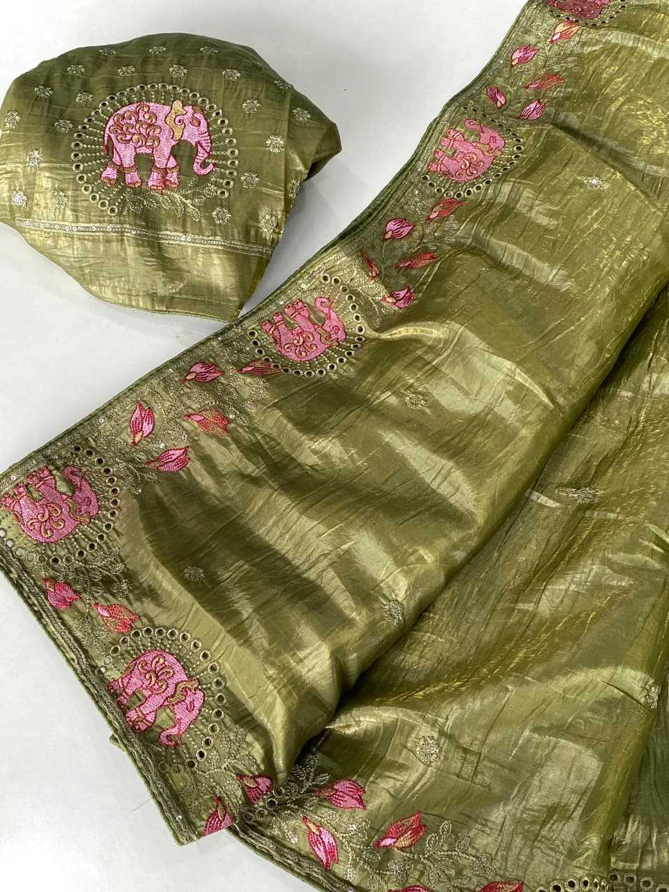Crush Silk Traditional Saree