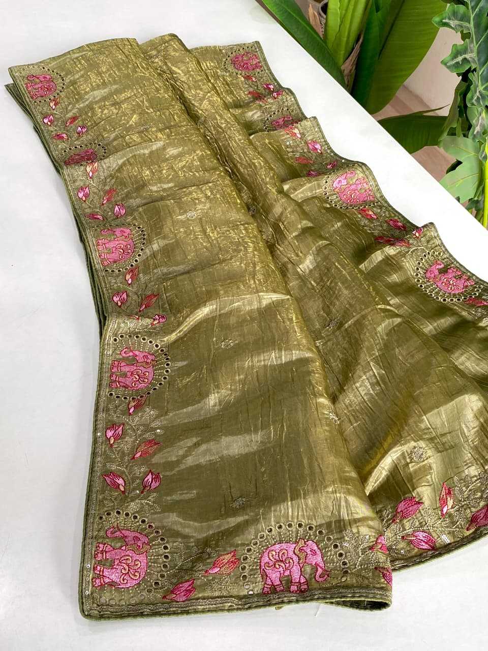 Crush Silk Traditional Saree