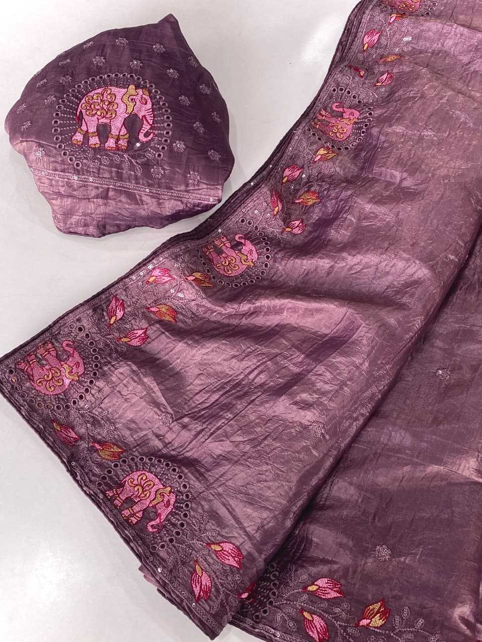 Crush Silk Traditional Saree