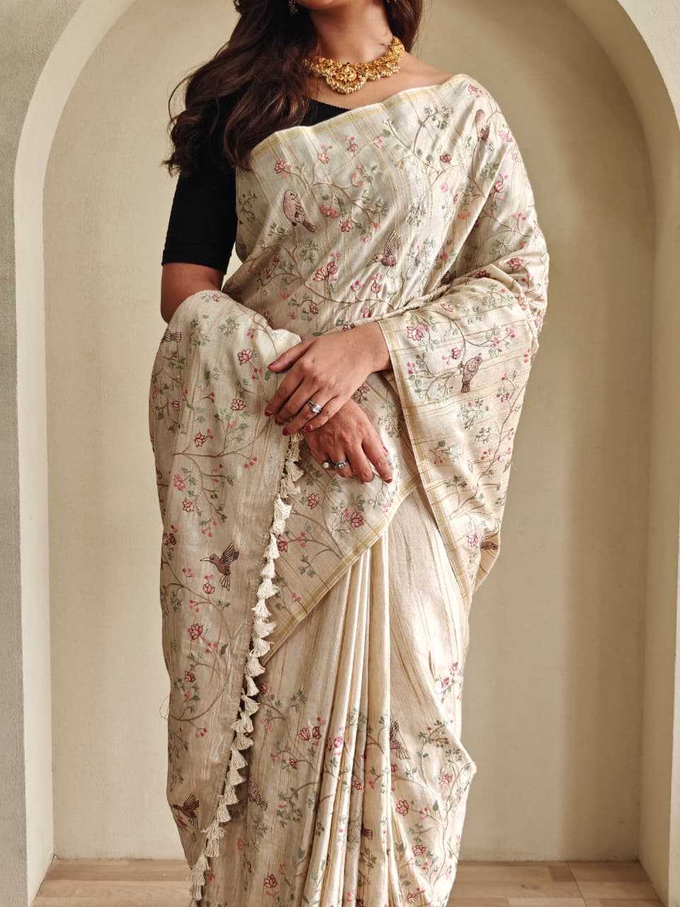 Devika Tussar Silk Saree