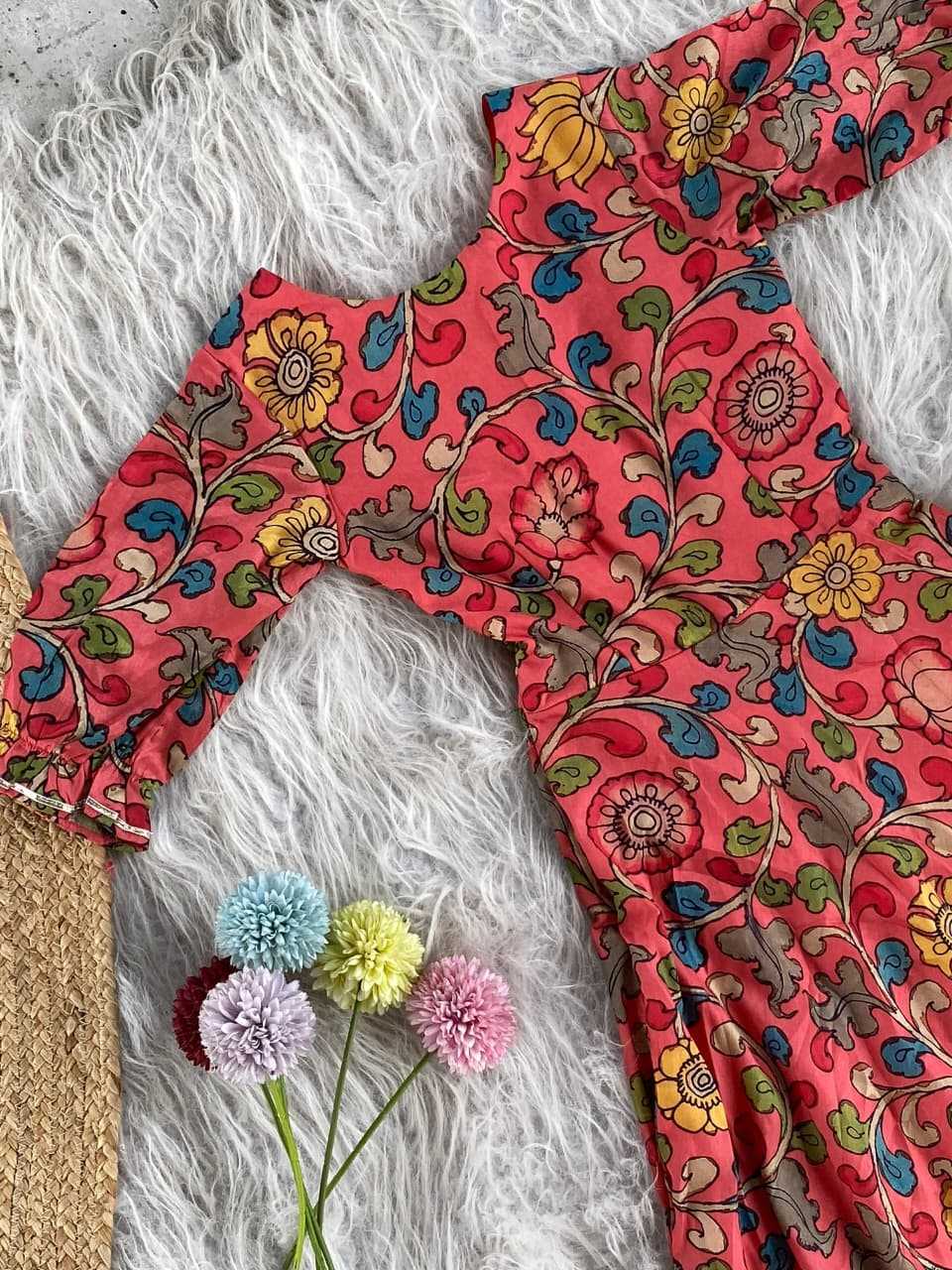 Tussar Silk Kids Designer Frock