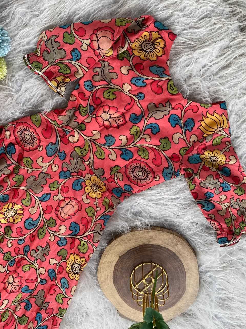 Tussar Silk Kids Designer Frock