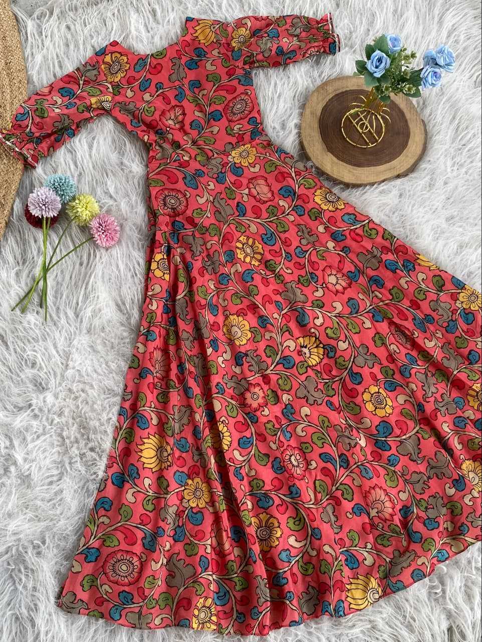 Tussar Silk Kids Designer Frock