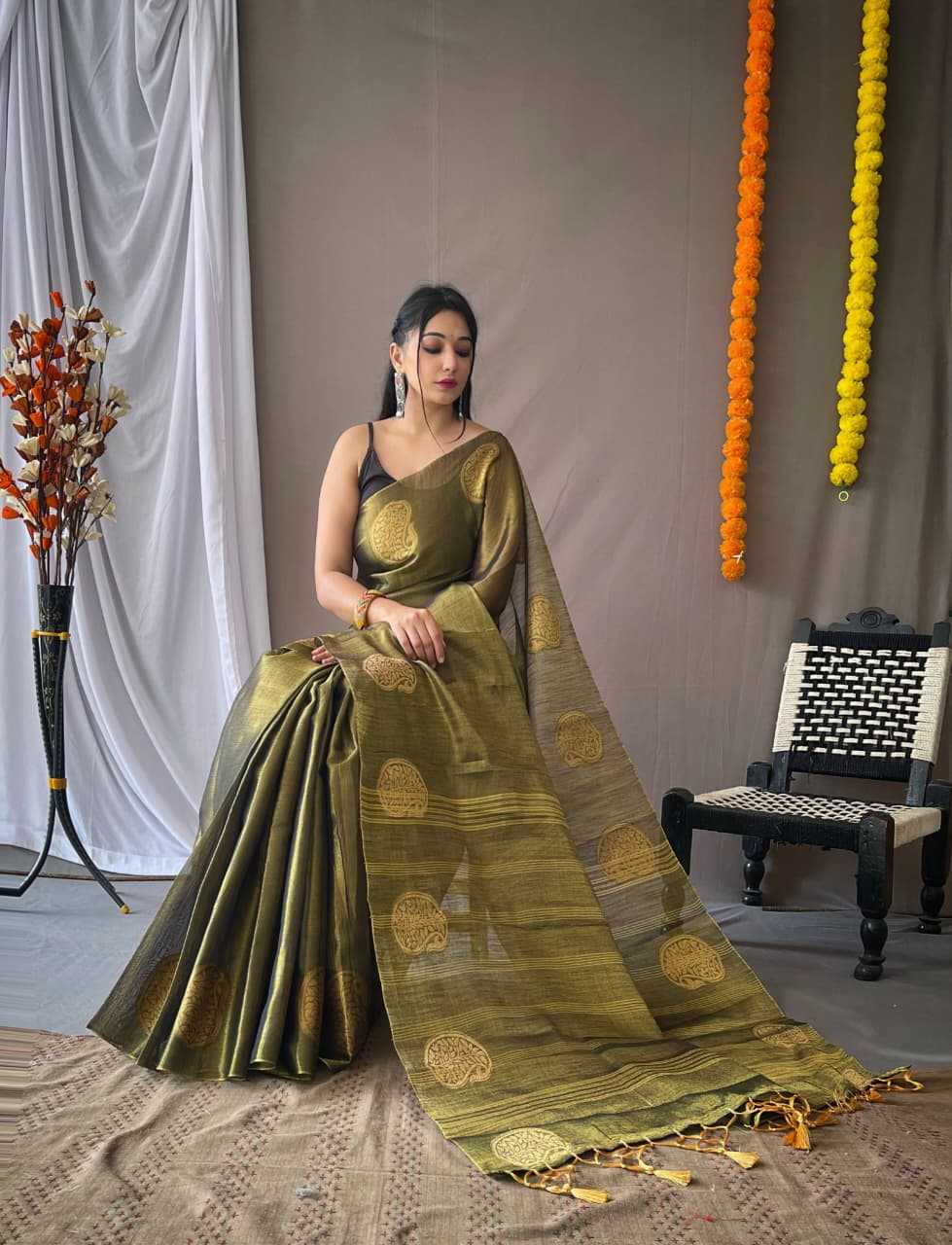 Gulabo Tissue Silk Traditional Saree