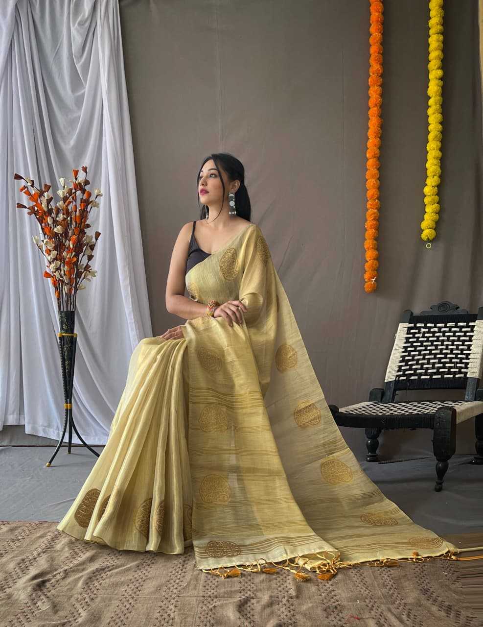 Gulabo Tissue Silk Traditional Saree