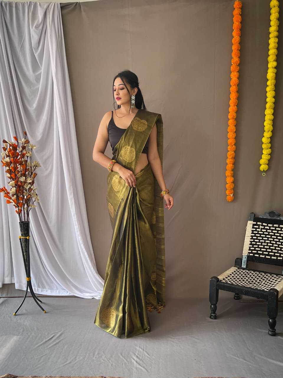 Gulabo Tissue Silk Traditional Saree