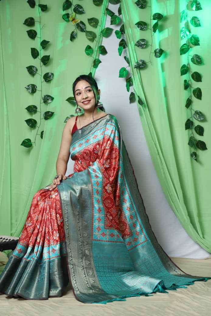 Ikkat Patola Fancy Designer Saree