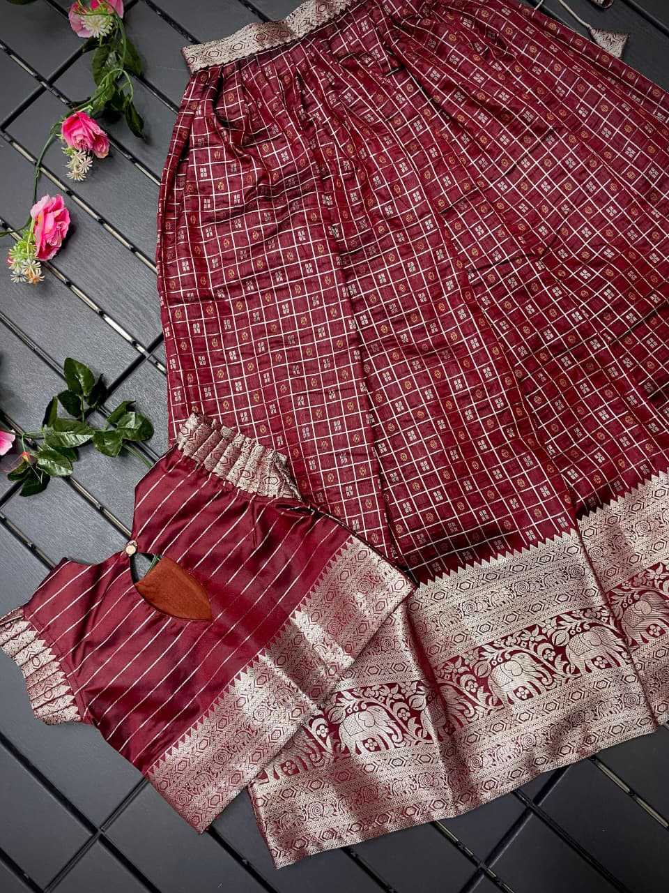Soft Silk Kids Lehenga
