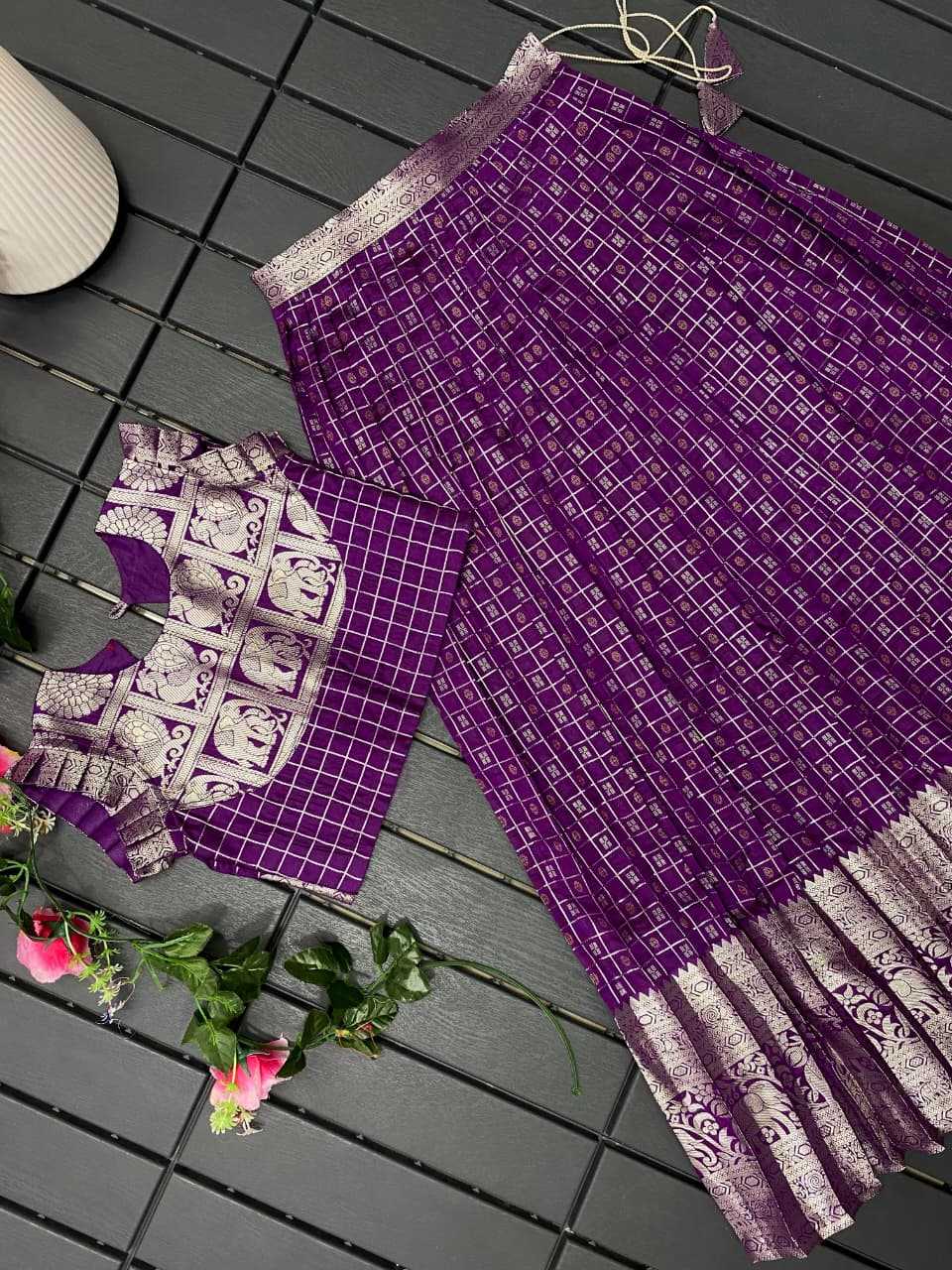 Soft Silk Kids Lehenga