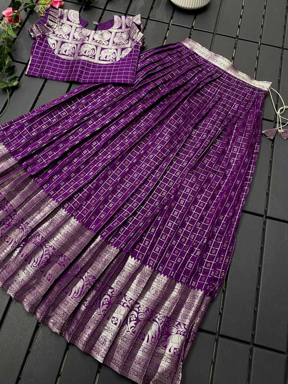 Soft Silk Kids Lehenga