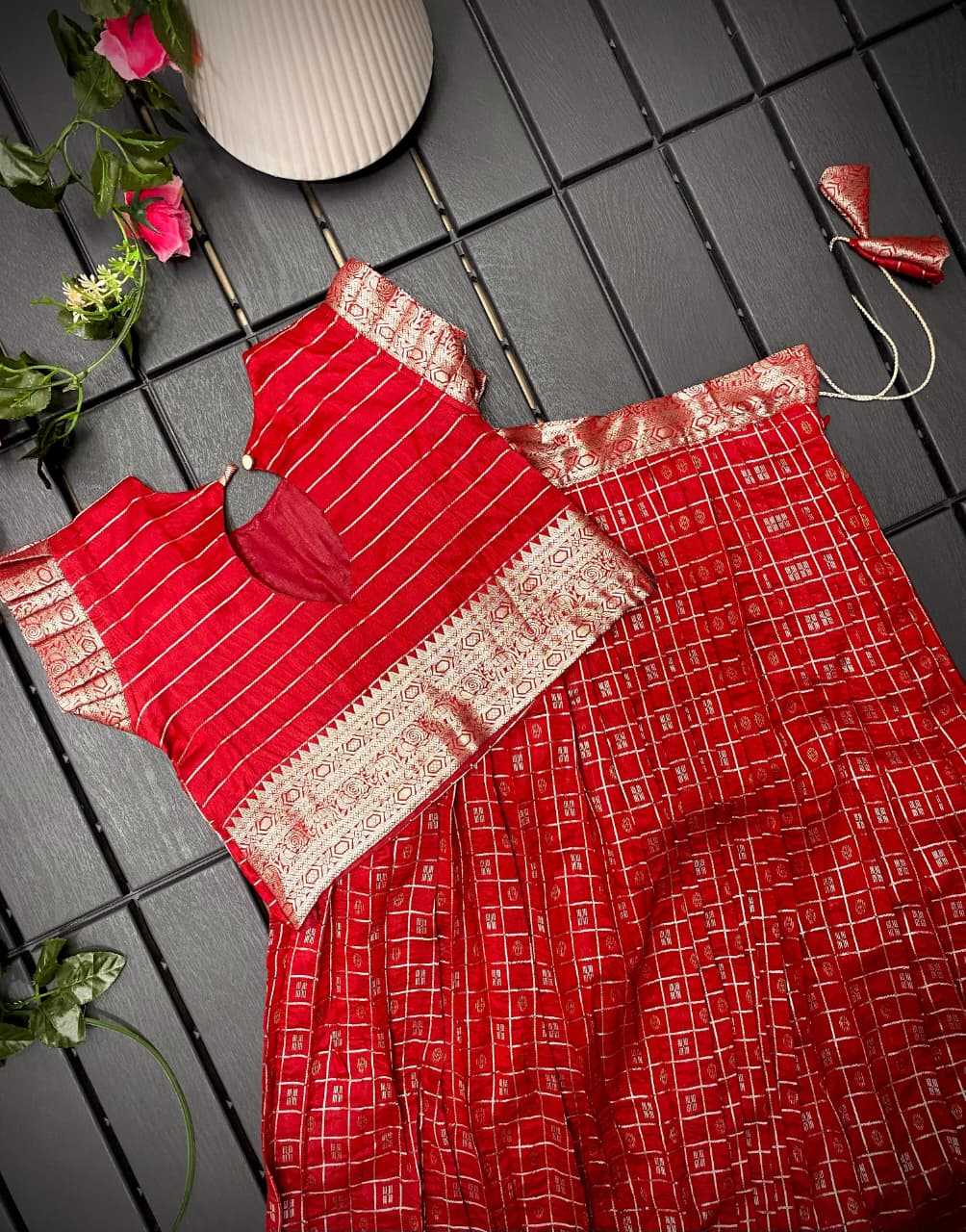 Soft Silk Kids Lehenga