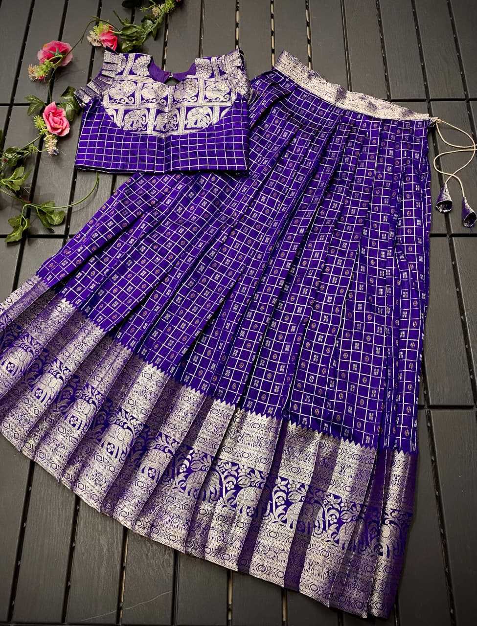 Soft Silk Kids Lehenga