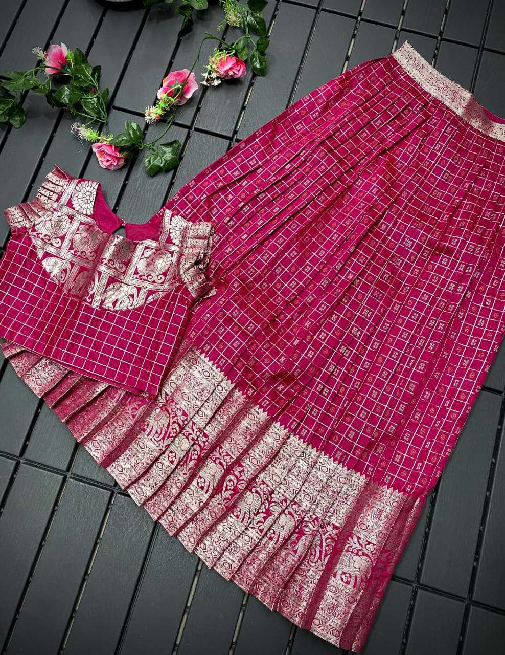 Soft Silk Kids Lehenga