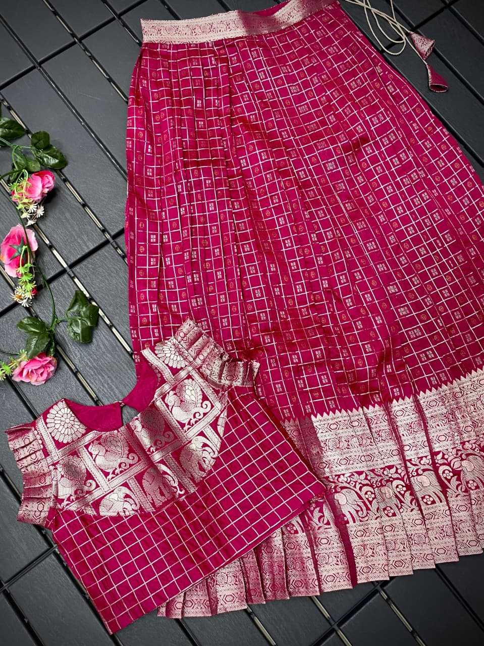 Soft Silk Kids Lehenga