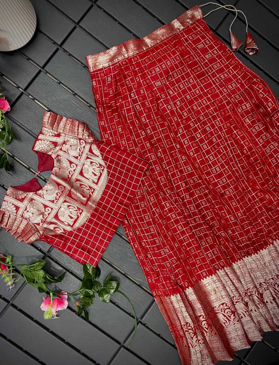 Soft Silk Kids Lehenga