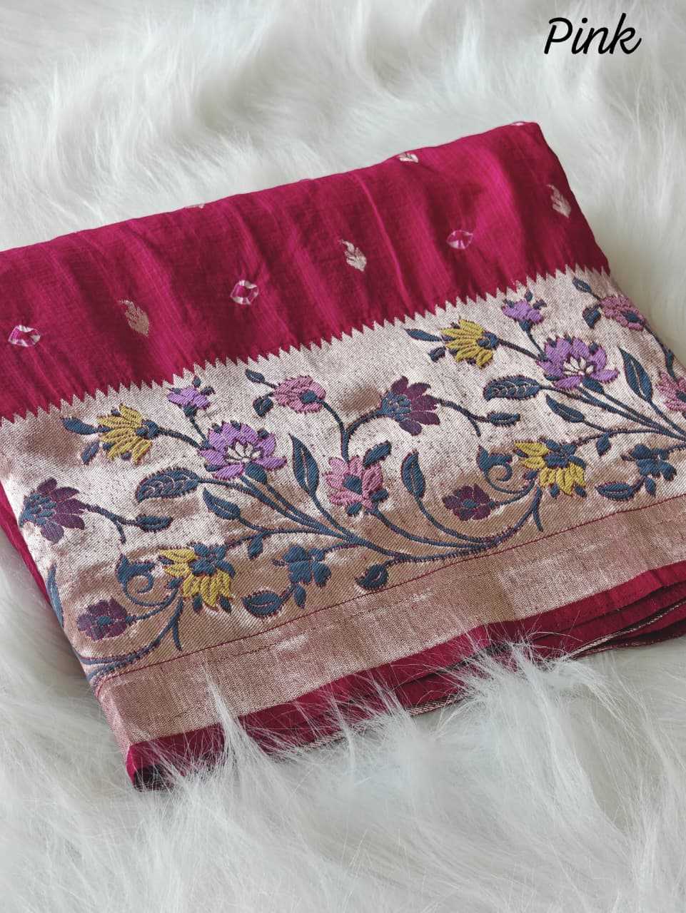 Murnal Pure Silk Raw Saree