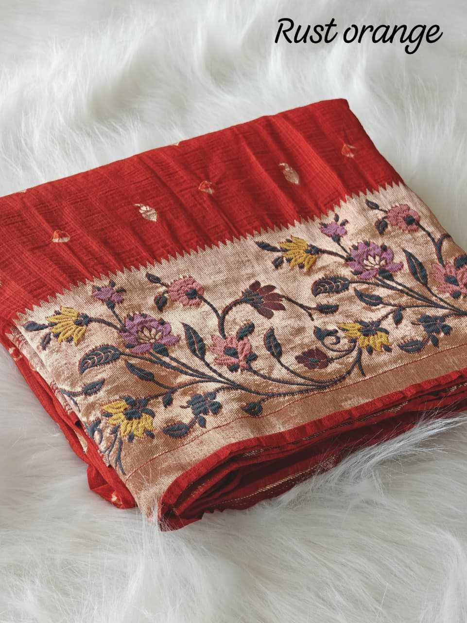 Murnal Pure Silk Raw Saree