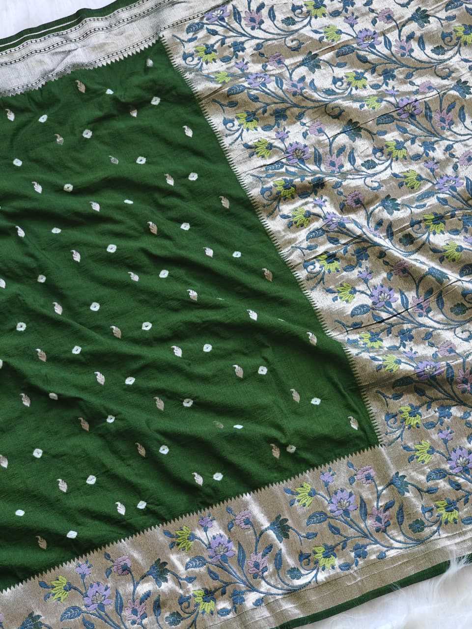 Murnal Pure Silk Raw Saree